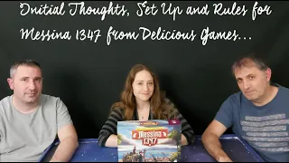 Initial Thoughts & Set up of Delicious Games's Messina 1347 2021 board game by Ludus Vulpes