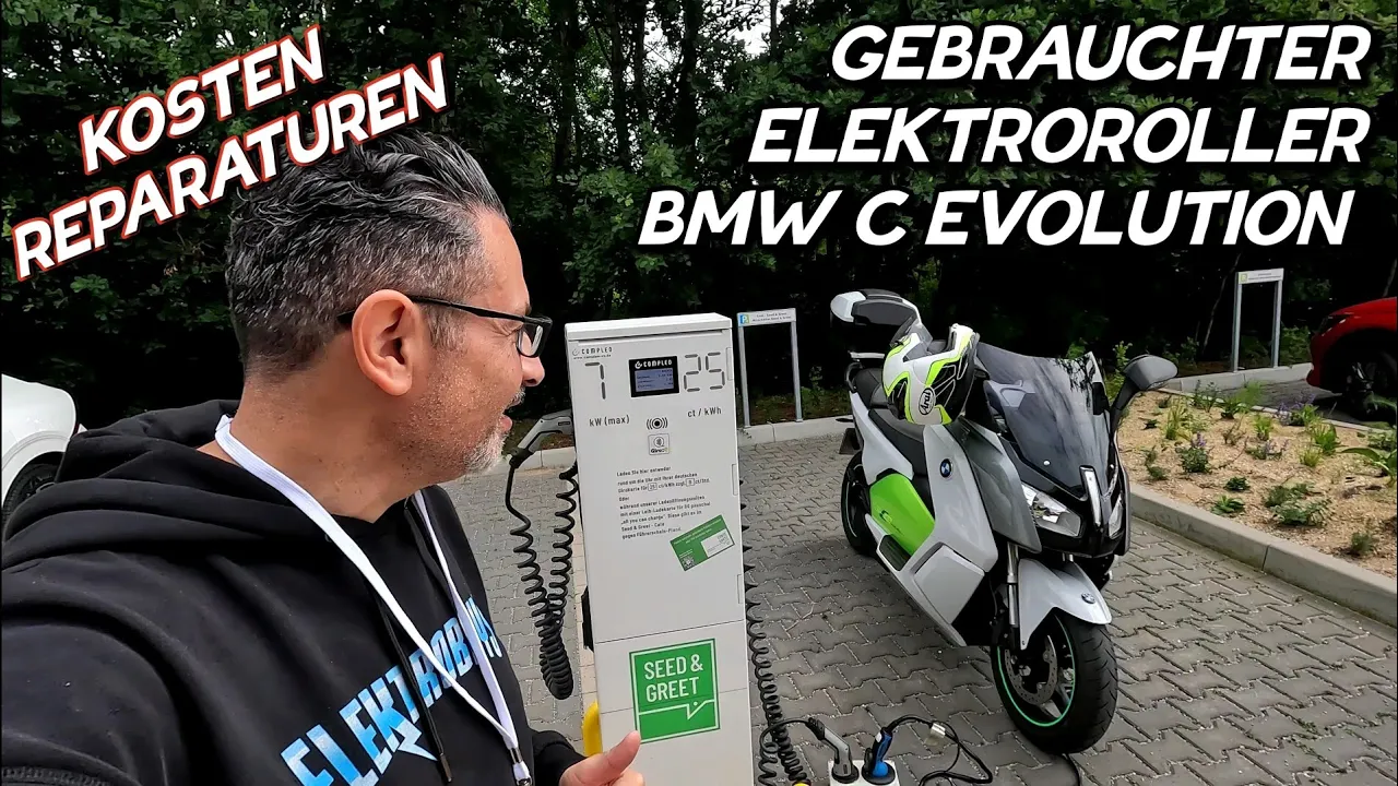 Gebrauchter Elektroroller BMW C Evolution Erfahrungsbericht und Kosten. #elektromobilität #bmw