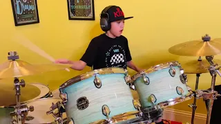 Down with the Sickness by Disturbed - Drum Cover (4K) Age 10