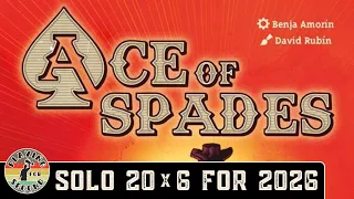 2026 Solo Board Game Challenge | Ace of Spades