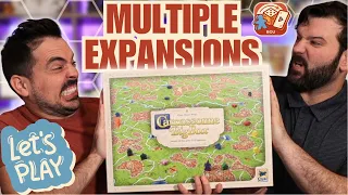 Carcassonne Big Box Playthrough | Who Builds Better Cities?