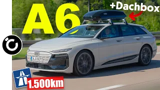 Audi A6 e-tron Avant Langstrecke - ÜBERRASCHUNG nach 1.500km mit Dachbox!
