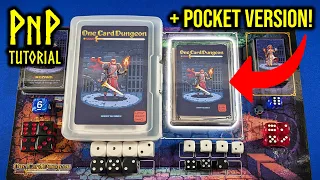 How to Build One Card Dungeon + Expansions + Playmat | Print & Play PNP DIY Tutorial