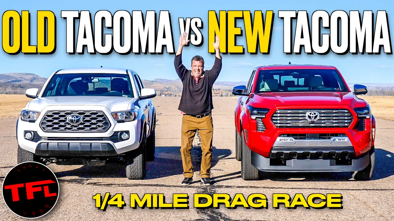 New vs Old Toyota Tacoma Drag Race: Does The New 4-Cylinder Turbo Beat The Old V6?