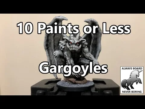 How to Paint Gargoyles or Statues - Easy Painting Guide (10 Paints or Less Ep #9)