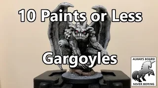 How to Paint Gargoyles or Statues - Easy Painting Guide (10 Paints or Less Ep #9)
