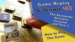 Salerno '43 Game Replay Turn 1 - by GMT Games