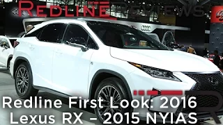 2016 Lexus RX – Redline: First Look – 2015 New York Auto Show