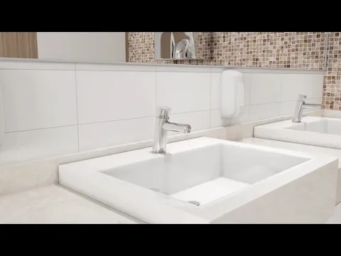 Torneira de Pressão para Pia de Banheiro Bica Baixa Cromada Pressmatic Docol