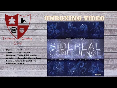 Sidereal Confluence: Trading and Negotiation in the Elysian Quadrant Board Game Unboxing