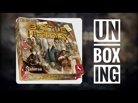 Sabaton: A battle through history [boardgame unboxing]