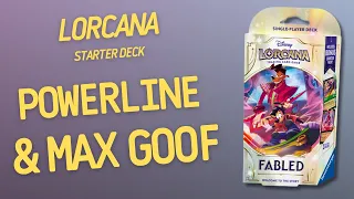 Disney Lorcana Fabled Starter Deck Powerline & Max Goof | Inside with João Ricardo Ep912