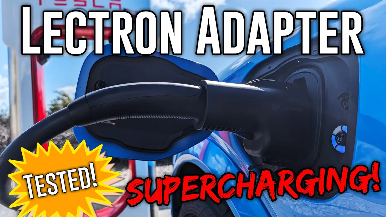 Testing the Lectron Vortex NACS adapter on a Tesla Supercharger! (GM, Ford, Rivian)