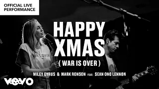 Miley Cyrus, Mark Ronson ft. Sean Ono Lennon - &quot;Happy Xmas (War is Over)&quot; Official Performance |Vevo