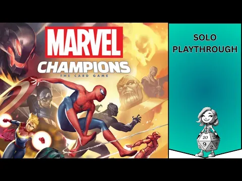 MARVEL Champions - Solo Let's Play Playthrough - Spiderman vs Rhino