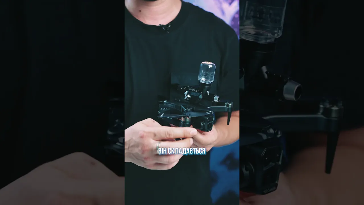 Дитячий Дрон K11 на Орбізах Трикамерний Складний Квадрокоптер на Пульті Керування чорний