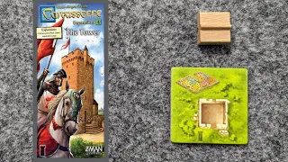 WHAT'S NEW Carcassonne Expansion 4: The Tower and PLAYTHROUGH and RANKING