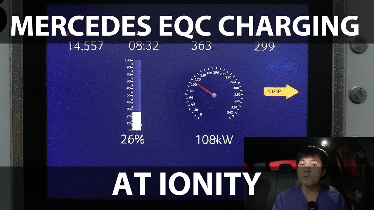 Mercedes EQC fast charging at 110 kW
