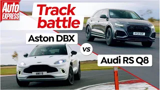 Audi RS Q8 vs Aston Martin DBX: which is the fastest super SUV? | Auto Express