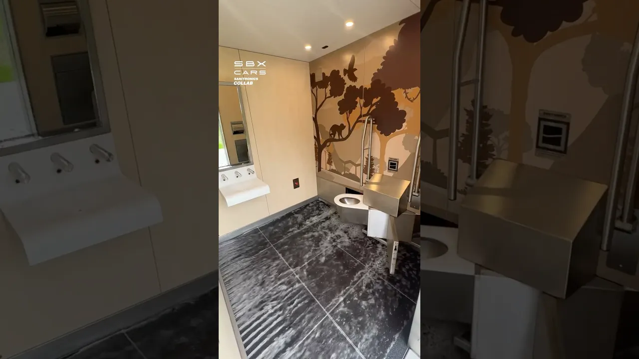 Toilet Cleans Itself! 🤯 #toilets #restroom #bathroom