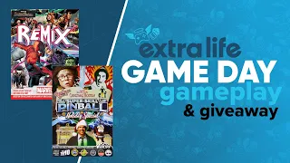 Extra Life Game Day Super Skill Pinball & Marvel Remix Gameplay & Giveaways | WizKids Games