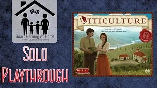 BoardGamingAtHome Solo Playthrough of Viticulture EE (Campaign Stage 1 vs Automa)