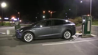 Model X 90D real-world range test (300 km/190 mi)