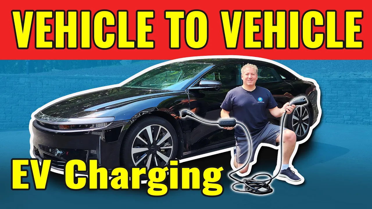 I Check Out Lucid Motor's RangeXchange Vehicle To Vehicle EV Charger