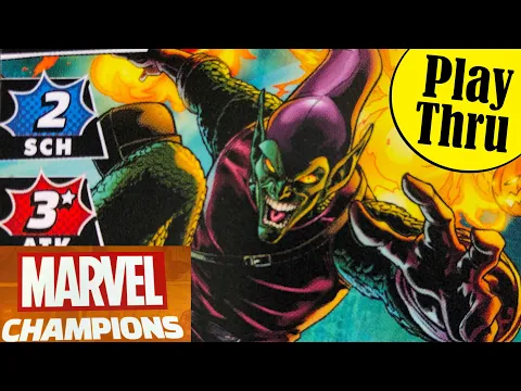 MARVEL CHAMPIONS - Expert GREEN GOBLIN Mutagen Formula vs Captain America and Spider-Man