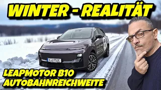 Preisknaller Leapmotor B10 Winterreichweite + Ladezeit im Test. #ev