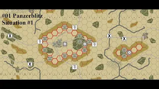 #01 PanzerBlitz Situation #1 by Avalon Hill