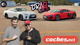 DRAG RACE Audi R8 V10 performance vs Nissan GT-R Track Edition  | coches.net