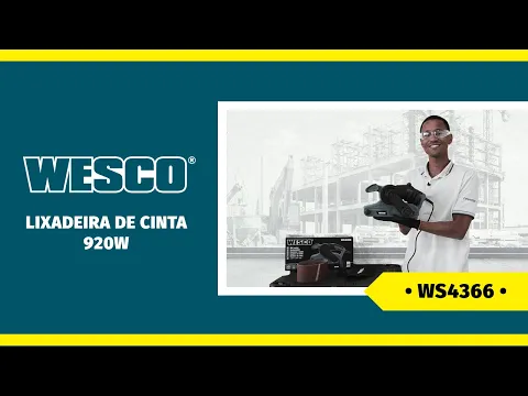 Lixadeira de Cinta Wesco Elétrica  920W 127V (110V) WS4366U