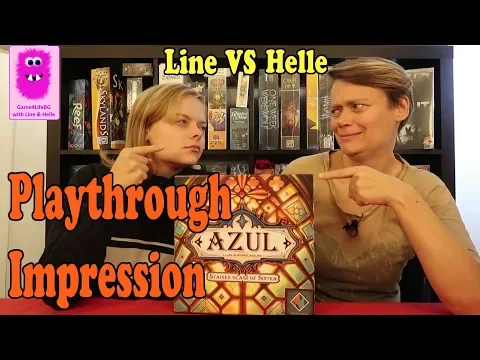 Azul: Stained Glass of Sintra, Playthrough & Impression (In English, board game, family game)