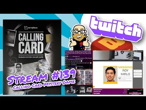 Stream 139: Calling Card: Murder Mystery Escape Game - part 1