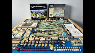 Great Western Trail New Zealand Board Game (Silent Unboxing)
