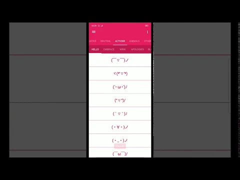 Video Kaomoji
