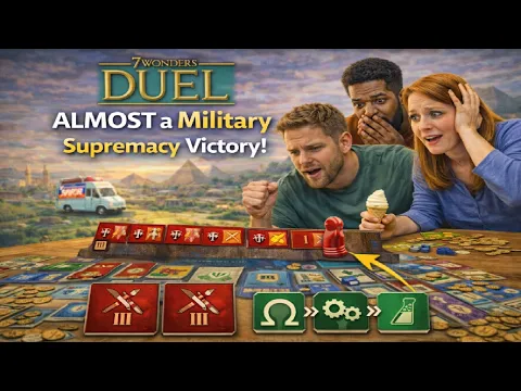 7 Wonders Duel | ALMOST a Military Supremacy Victory!