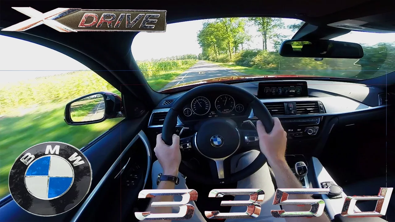 BMW 3 series 2017 335d Xdrive Touring POV Test Drive Acceleration & Interior Sound