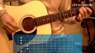 Cómo tocar &quot;Frente a frente&quot; en guitarra (HD) Tutorial - Christianvib