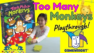 Games for Kids | Too Many Monkeys by Gamewright | Play Through and Review