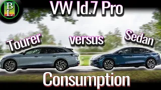 How much more does the VW Id.7 Tourer actually consume?