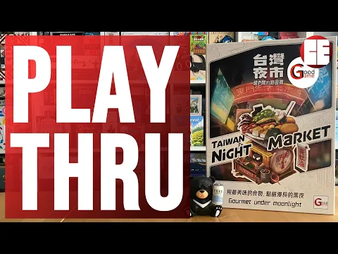 Taiwan Night Market Board Game + Expansion Playthrough (Kickstarter) | Cardboard East