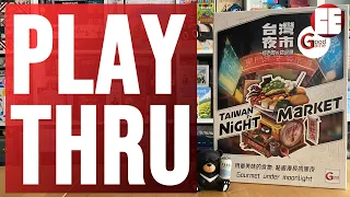 Taiwan Night Market Board Game + Expansion Playthrough (Kickstarter) | Cardboard East