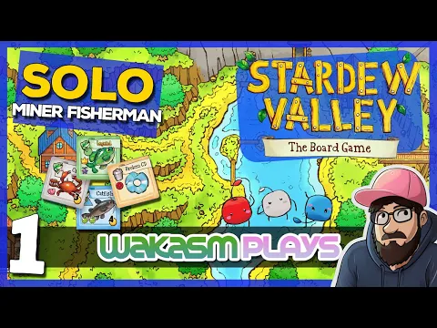 Stardew Valley The Board Game - Ep 1 - Grandpa's Wishes us to 🎣Fish and ⛏️ Mine! So little time!
