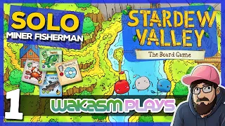 Stardew Valley The Board Game - Ep 1 - Grandpa's Wishes us to 🎣Fish and ⛏️ Mine! So little time!