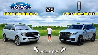 BIG SPACE & LUXURY! -- 2025 Ford Expedition vs. 2025 Lincoln Navigator: Comparison