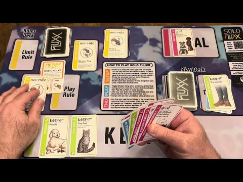 Solo Fluxx Playmat and Playthrough