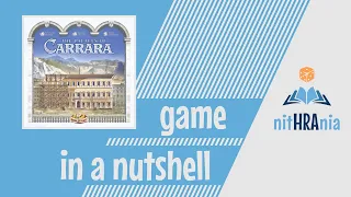Game in a Nutshell - The Palaces of Carrara (how to play)