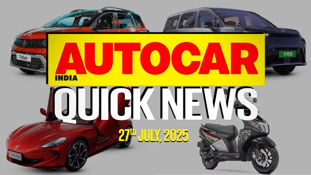 Renault Triber, MG M9, MG Cyberster launched, Magnite crash test and more | News | Autocar India